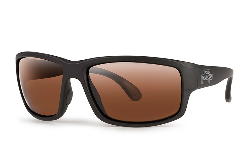 Levně Fox rage brýle floating wrap dark grey sunglasses brown lenses with mirror finish
