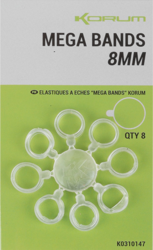 Korum silikonové kroužky mega bands 8 mm