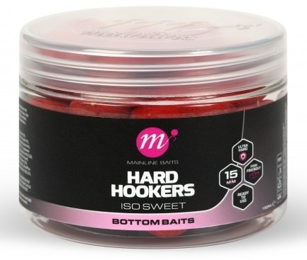 Levně Mainline tvrzené boilie hard hookers iso sweet 150 ml - 15 mm