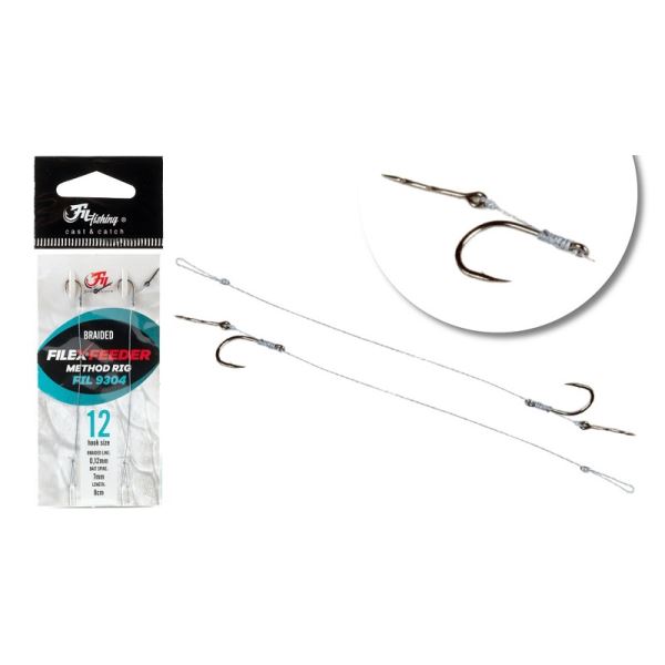 Filfishing Návazec Method Feeder Braided Rig 2 ks