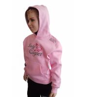R-SPEKT Dětská Mikina S Kapucí Lady Carper Pink (1)