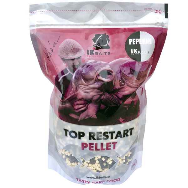 LK Baits Pelety Top Restart Pellets Peperin 1 kg
