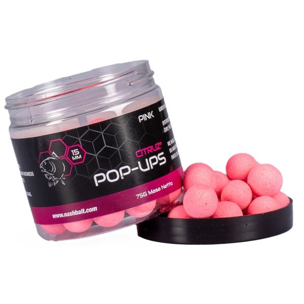 Nash Plovoucí Boilie Pop Ups Citruz Pink 75 g