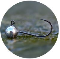 RedBass Bezprotihrotá Jigová Hlavička Sickle 5 ks 8 - 0,5 g