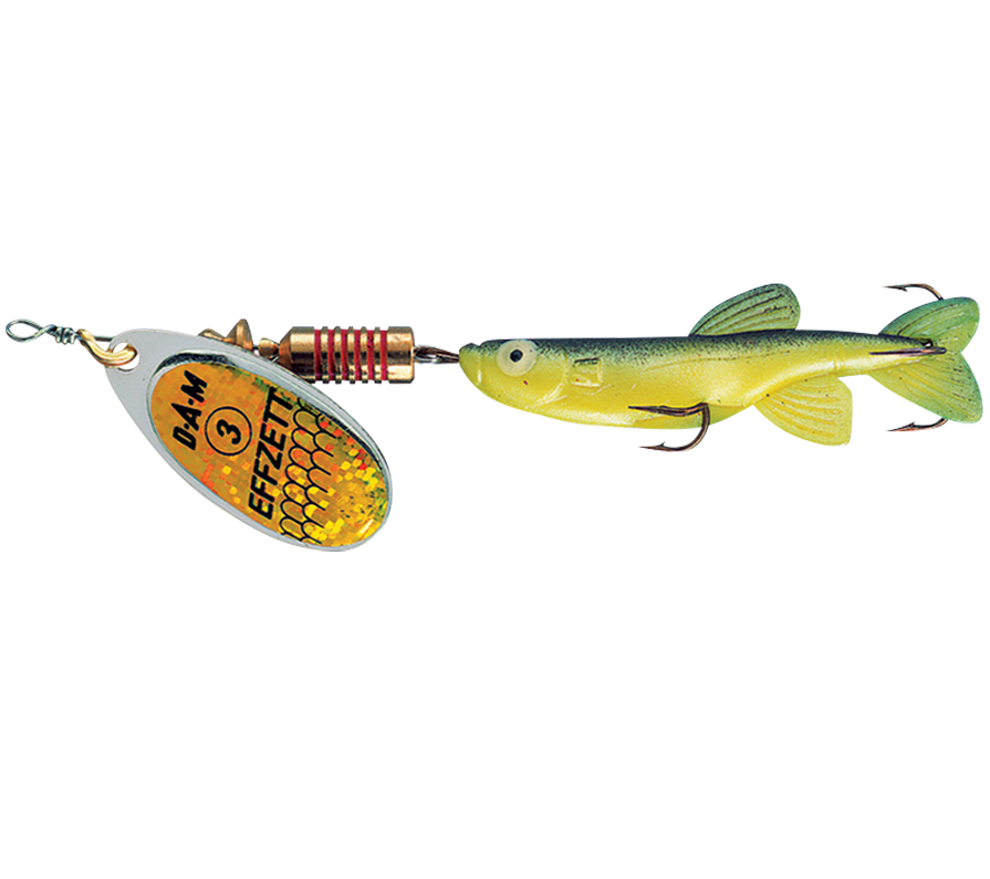 Levně Dam minnow spinner sinking yellow black - 1 3 g