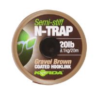 Korda Návazcová Šňůrka N-Trap Semi Stiff Gravel Brown 20 m (2)