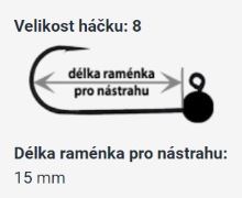RedBass Jigová Hlavička Sickle 5 ks 8 (2)