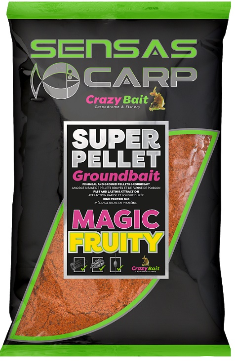 Levně Sensas krmení crazy 1 kg - super magic fruity