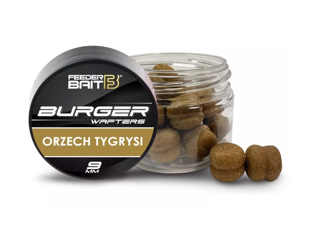 Levně Feederbait burger wafters 9 mm - tygří ořech