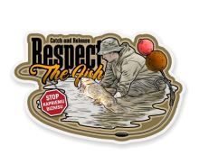 4ANGLERSDESIGN Samolepka 52 Catch and Release Respect The Fish SK 4ANGLERSDESIGN Samolepka 52 Catch and Release Respect The Fish SK