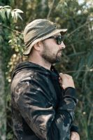 Korda Mikina Zip Hoodie Black Kamo (4)