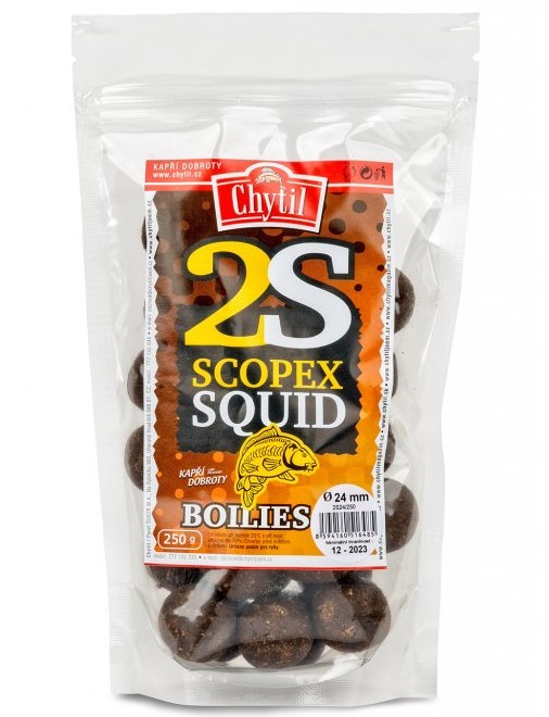 Levně Chytil boilies 2s scopex squid - 24 mm 250 g