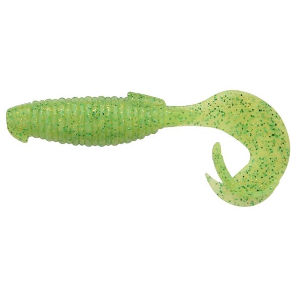 Keitech Gumová Nástraha Flapper Grub Lime Chartreuse - 4" 10,2 cm 6,5 g 7 ks