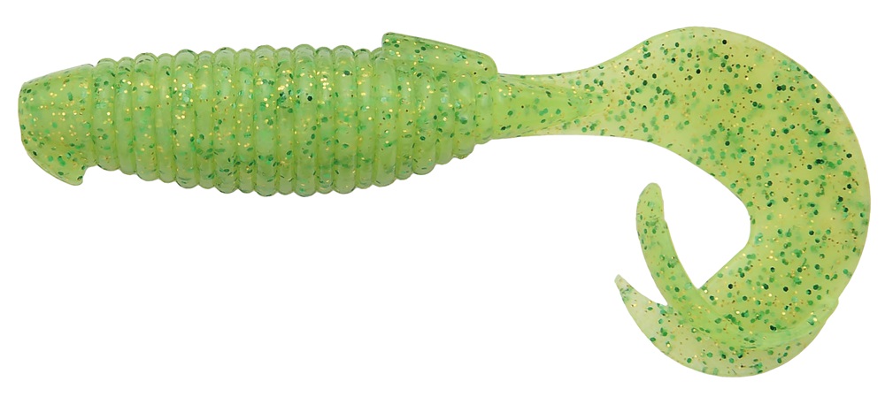 Levně Keitech gumová nástraha flapper grub lime chartreuse - 4" 10,2 cm 6,5 g 7 ks