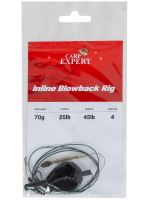 Carp Expert Boilies Montáž Inline Blow-back rig 70 g Háček 4 Nosnost 25 lb