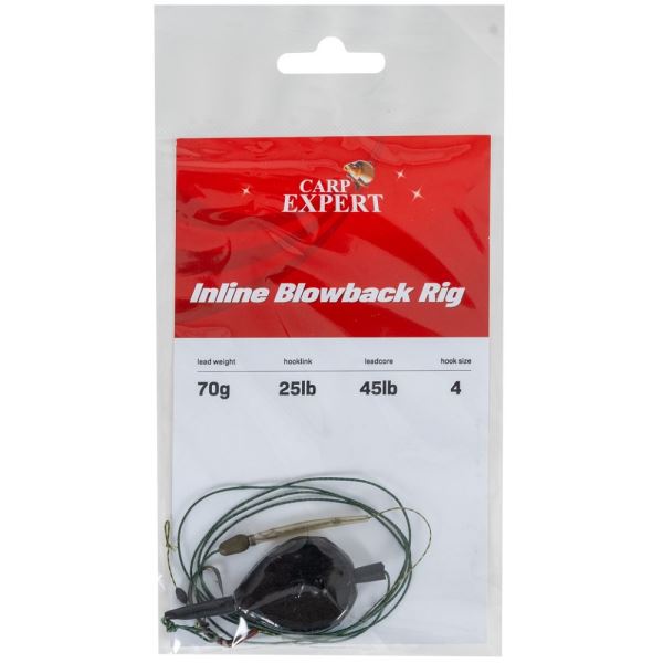 Carp Expert Boilies Montáž Inline Blow-back rig 70 g Háček 4 Nosnost 25 lb