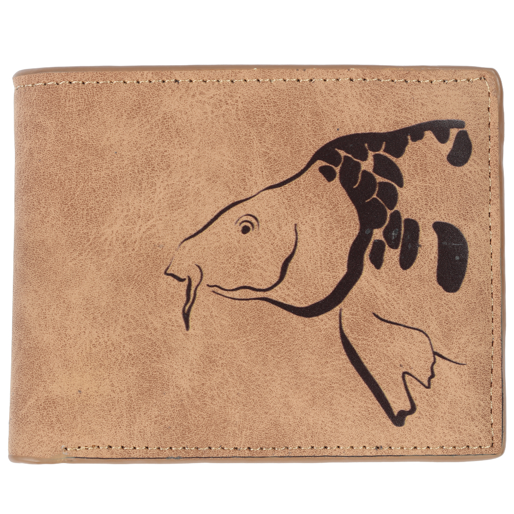 Levně Giants fishing peněženka hnědá hlava kapra brown wallet carp head