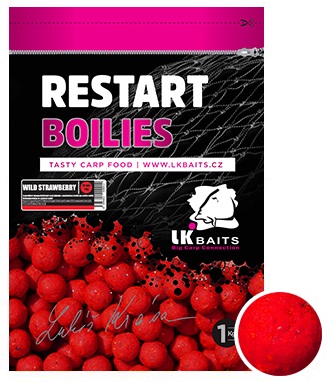 Levně Lk baits boilie restart wild strawberry-1 kg 18 mm