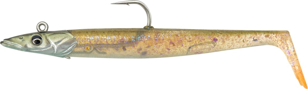 Levně Savage gear gumová nástraha sandeel v2 big game sinking clear sandeel - 21,5 cm 140 g