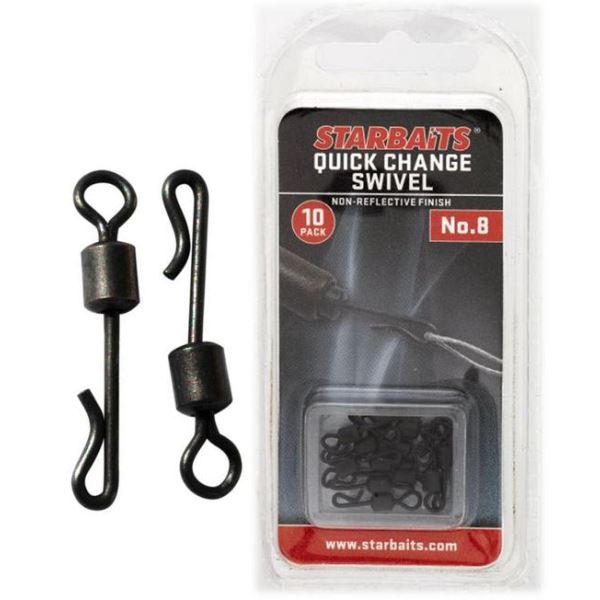 Starbaits Obratlík Quick Change 10 ks Velikost 8