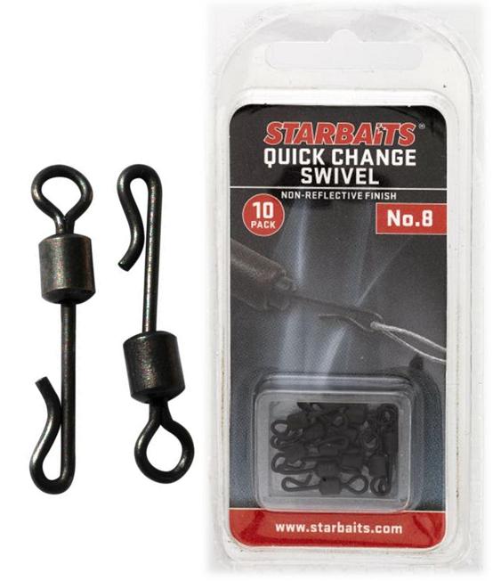 Starbaits obratlík quick change 10 ks velikost 8