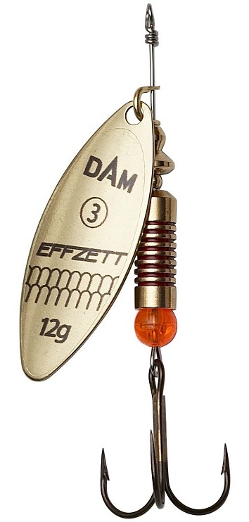 Dam třpytka effzett predator spinner gold-velikost 1 hmotnost 4 g