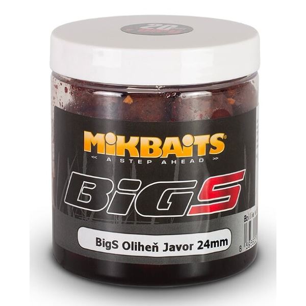 Mikbaits Boilies V Dipu Big S Oliheň Javor 250 ml