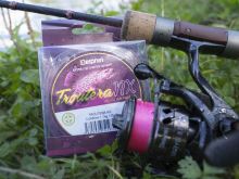 Delphin Splétaná Šňůra Troutera NX Růžový 135 m (2)