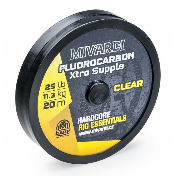 Mivardi Fluorocarbon Xtra Supple Čirý 20 m