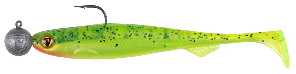 Levně Fox rage gumová nástraha loaded slick shad uv lemon tiger - 11 cm 10 g