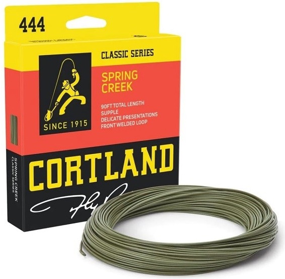 Levně Cortland muškařská šňůra 444 classic spring creek freshwater olive 90 ft - wf2f