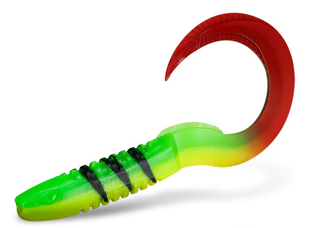 Delphin gumová nástraha twistax eel tail uvs perchy 5 ks - 6 cm