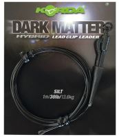 Korda Koncová Montáž Dark Matter Leader Size 8 Ring Swivel 40 lb 50 cm - Gravel