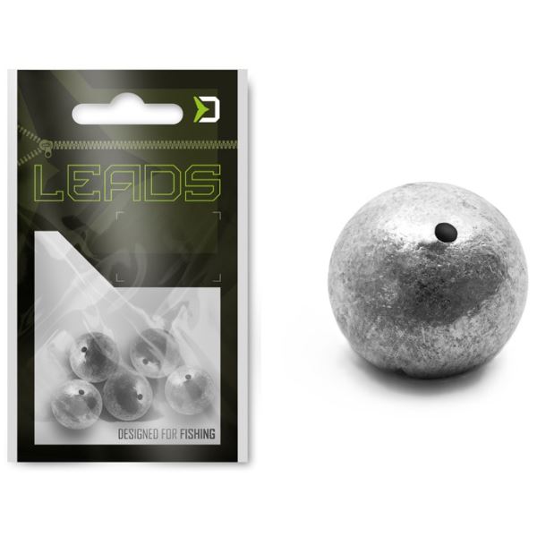 Delphin Průběžné Olovo Leads Kulička s Otvorem