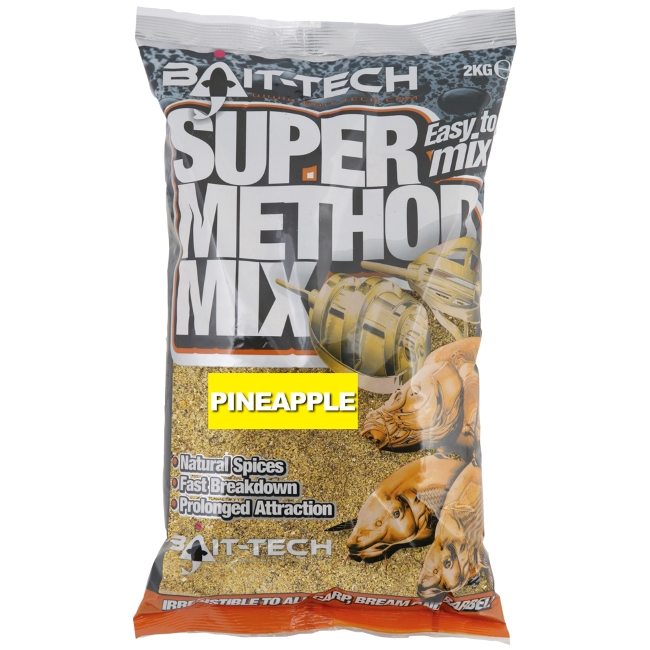 Bait-tech krmítková směs super method mix 2 kg pineapple