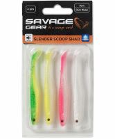 Savage Gear Gumová Nástraha Slender Scoop Shad Dark Water Mix (2)