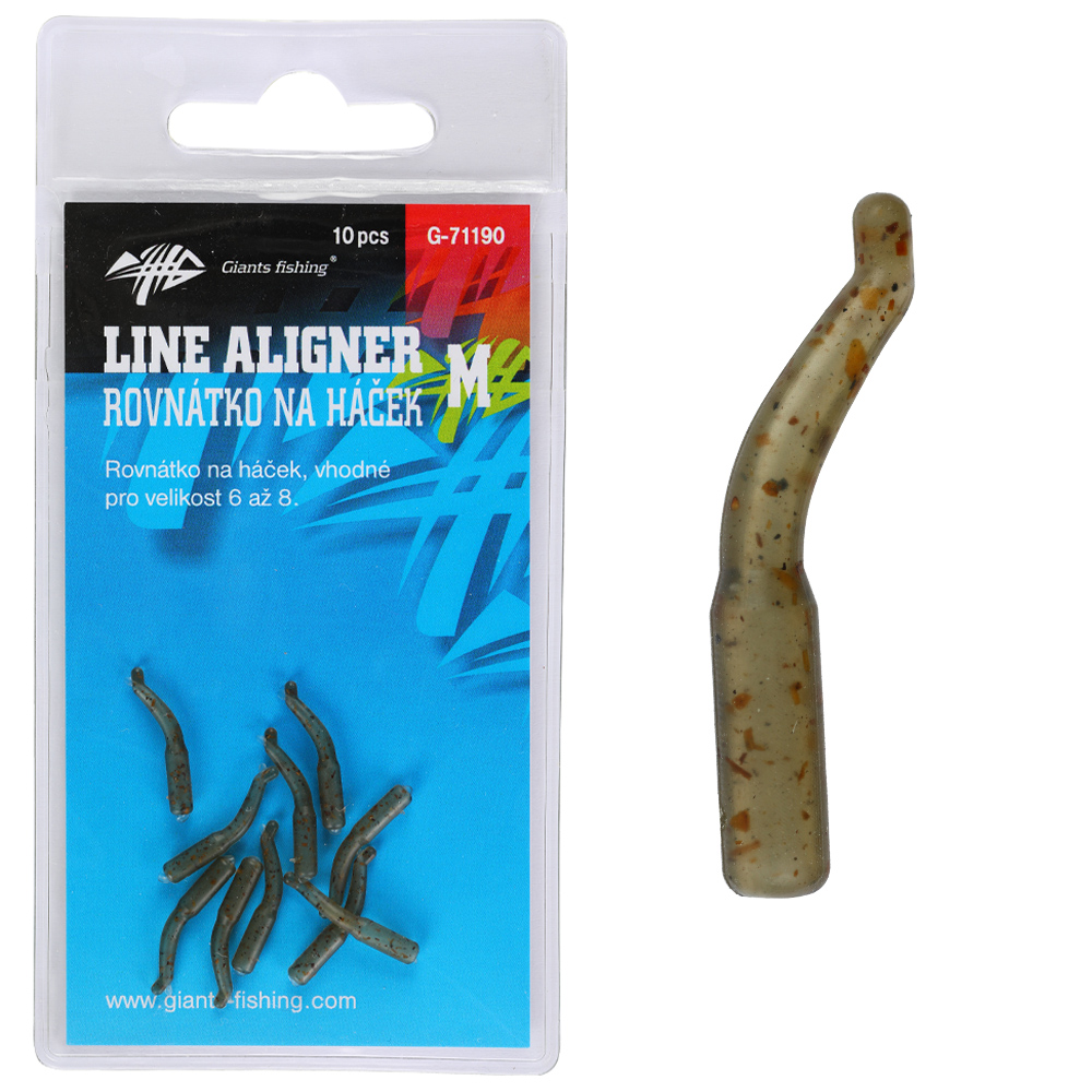 Giants fishing rovnátka na háček line aligner camo 10 ks - medium