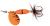 Kinetic Třpytka Fizz Orange/Black Ribbon