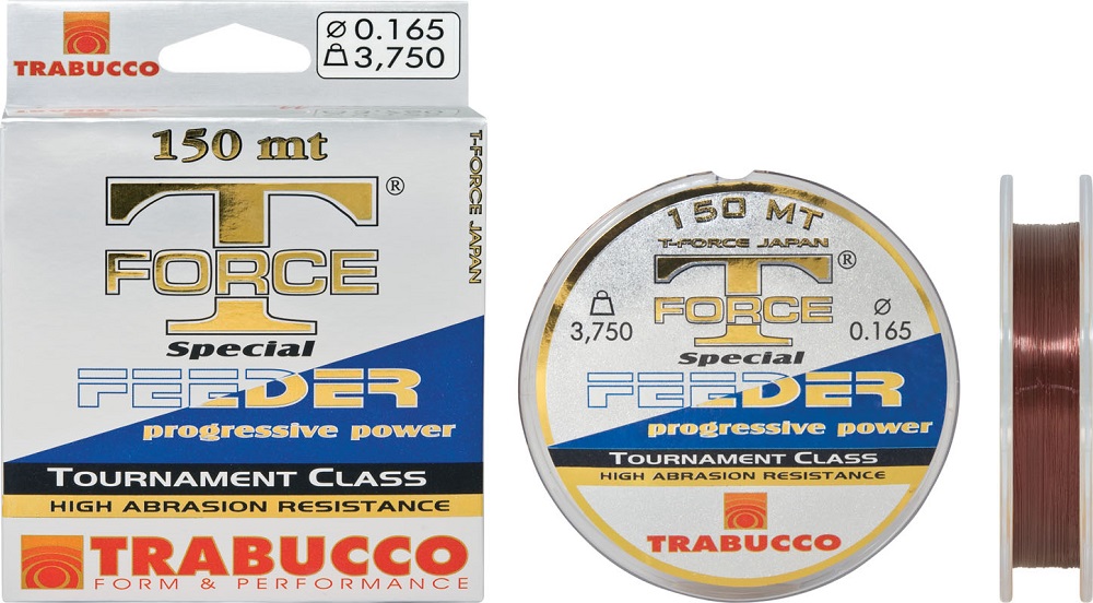 Trabucco vlasec t-force special feeder hnědý 150 m-průměr 0,22 mm / nosnost 6,95 kg