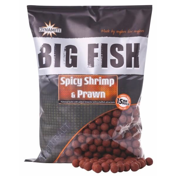 Dynamite Baits Boilies Big Fish Spicy Shrimp Prawn 1,8 kg 20 mm
