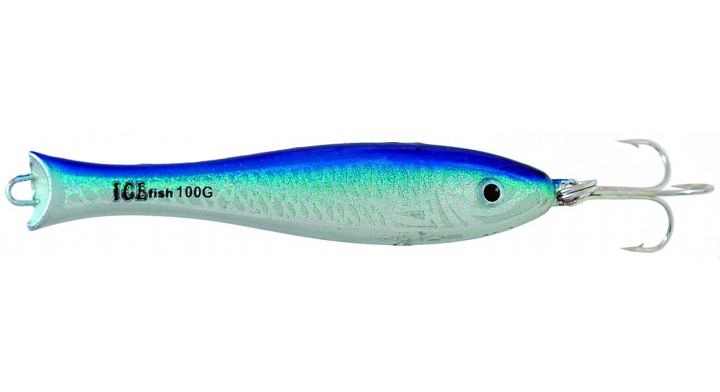 Ice fish pilker 3d modrý - 100 g