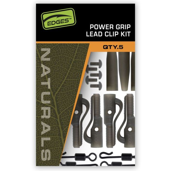 Fox Závěsky Edges Naturals Power Grip Lead Clip Kit 5 ks