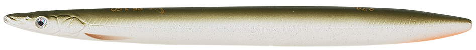 Savage gear gumová nástraha 3d line thru sandeel sinking matt white tobis - 12,5 cm 19 g