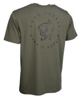 Nash Tričko Make It Happen Carp Logo T-Shirt Green (2)