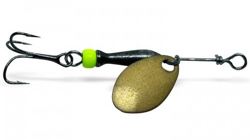 Jigovkycz třpytka classic gold (black/chartreuse body) - 2