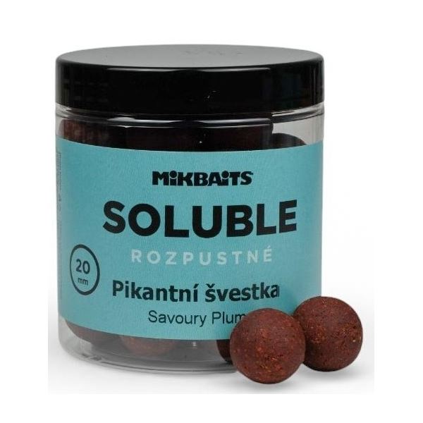 Mikbaits Rozpustné Boilie Soluble Pikantní švestka 250 ml
