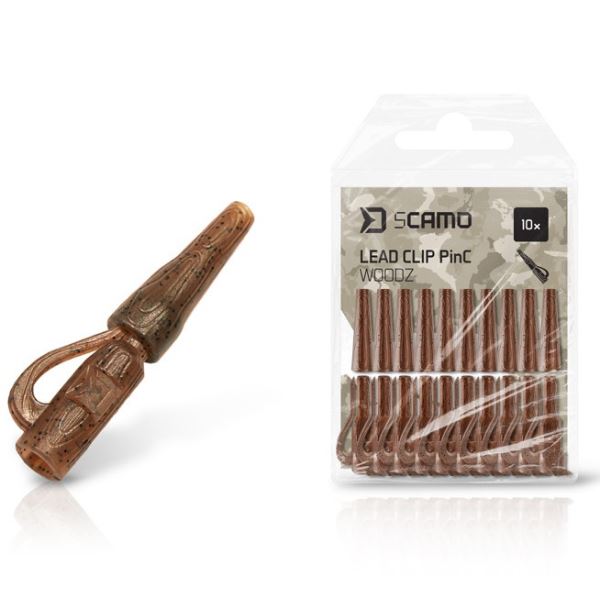 Delphin Závěsky sCAMO PinC WOODZ Klip Na Olovo 10 ks
