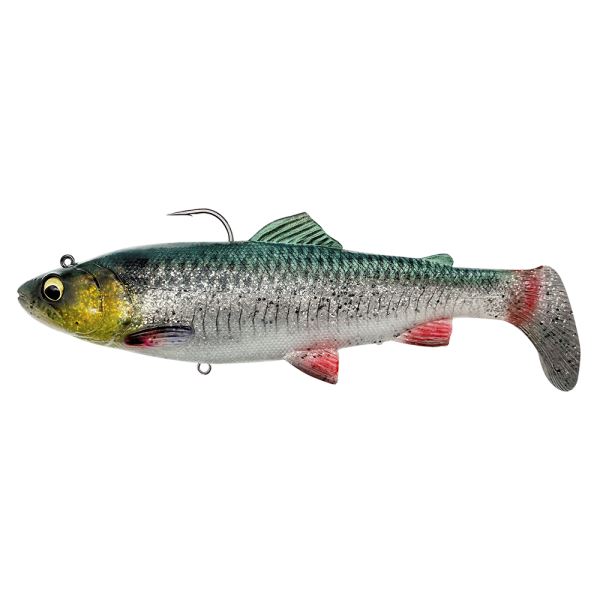 Savage Gear Gumová Nástraha 4D Rattle Shad Trout Sinking Green Silver