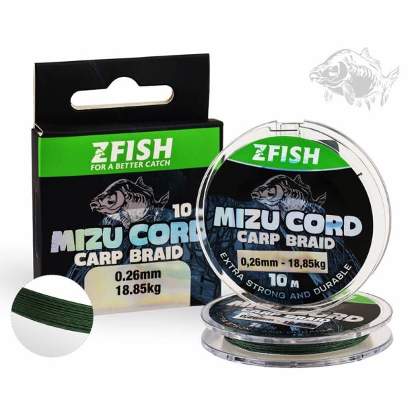 Zfish Šňůrka MizuCord Carp Braid Line 10 m