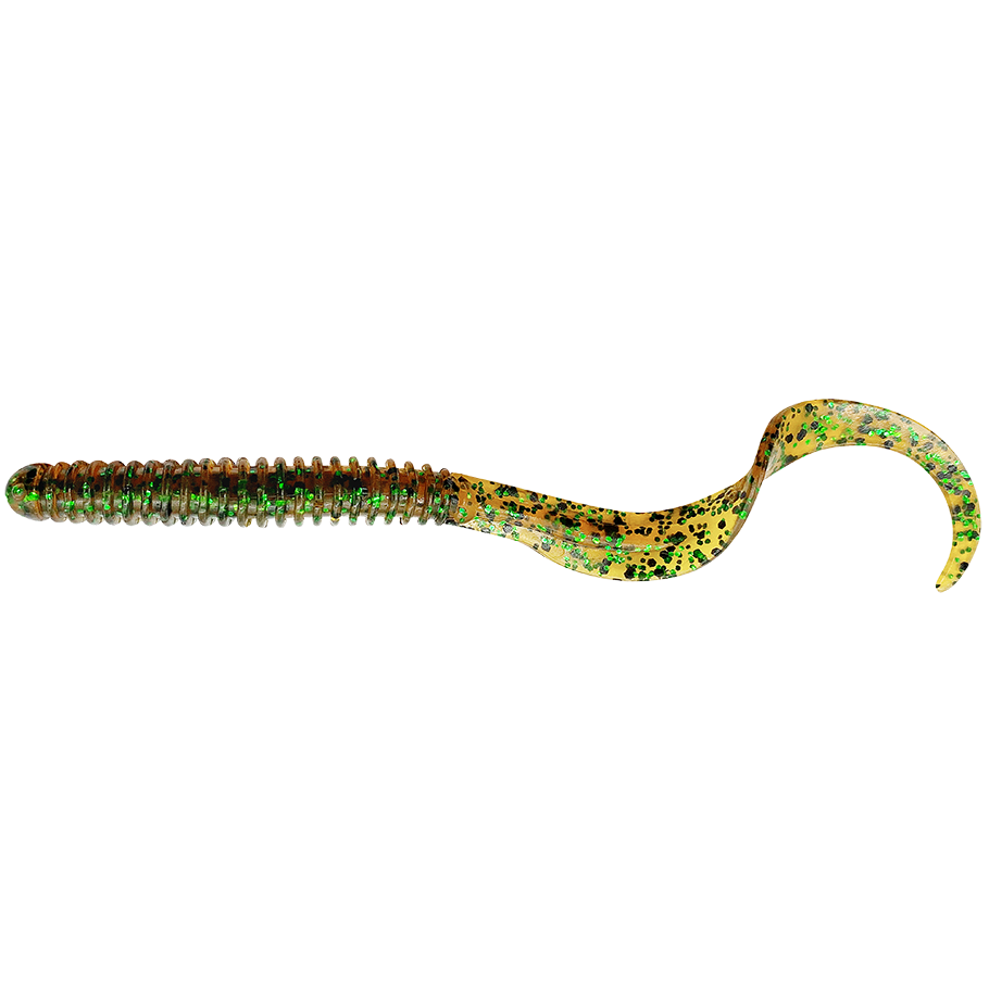 Savage gear gumová nástraha rib worm green pumpkin - 10,5 cm 5 g